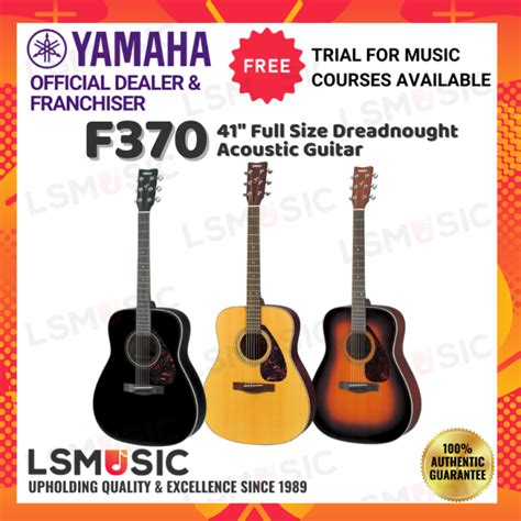 Yamaha F370 Full Size 41" Acoustic Guitar Beginner Package ( F-370 / F ...