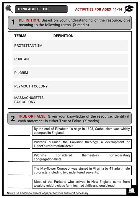 The Great Puritan Migration (1620 – 1640) Facts, Worksheets, History