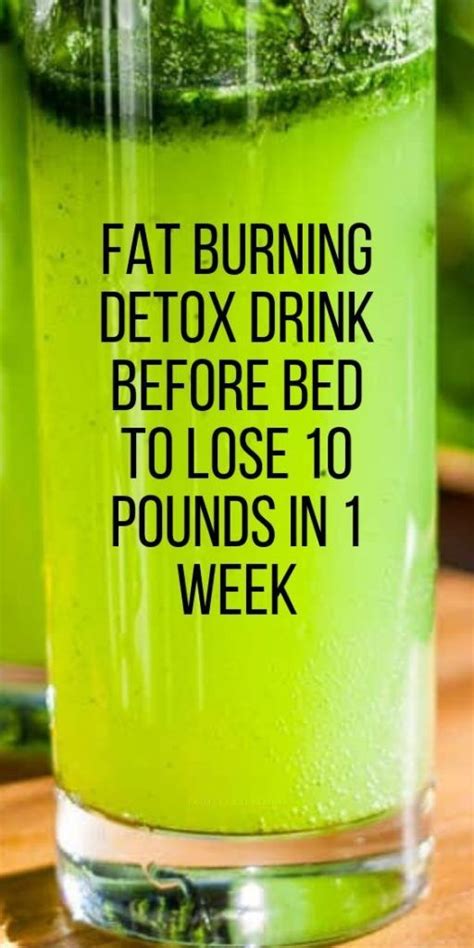 Fat Burning Detox Drink Before Bed To Lose 10 Pounds In 1 Week ...