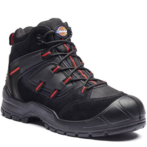 Dickies Mens Everyday Safety Work Boots Black Size 7