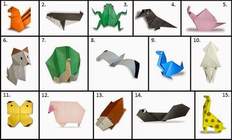 make easy origami animals ~ art projects craft ideas