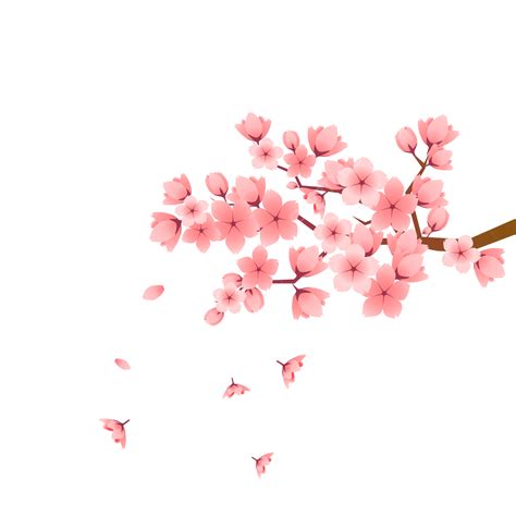 Cherry Blossom Card Vector Hd PNG Images, Pink Romantic Cherry Blossom Elements, Spring, Pink ...