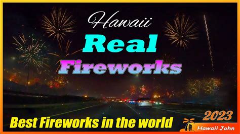 2023 New Year's Fireworks in Hawaii 🌈 Waipahu, Oahu, Hawaii 4K - YouTube