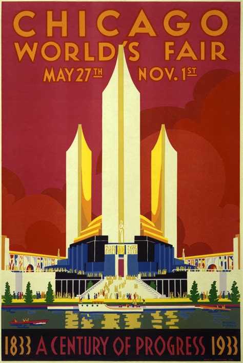 File:Chicago world's fair, a century of progress, expo poster, 1933, 2.jpg - Wikipedia