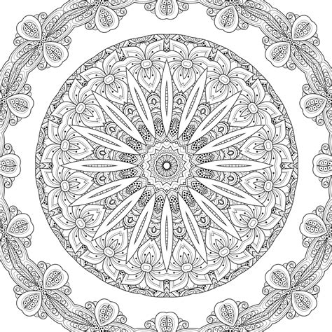 Christmas Mandala Coloring - 1 Free Stock Photo - Public Domain Pictures