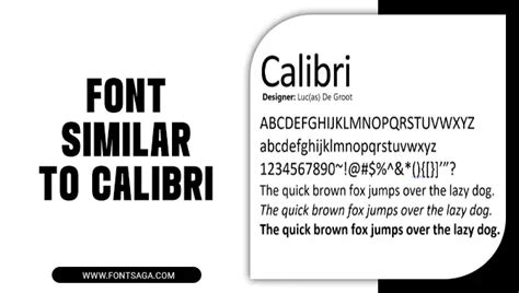 Font Similar To Calibri - Best 5 Font