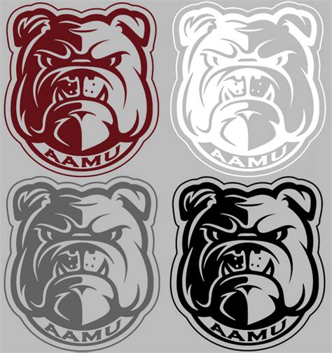 Alabama A&M Bulldogs Mascot Logo Premium Vinyl Decal PICK COLOR & SIZE ...