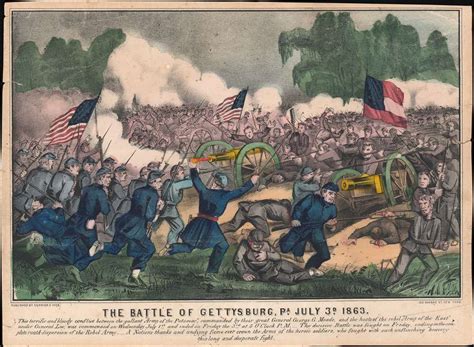 The Battle of Gettysburg, Pa. July 3, 1863.: Geographicus Rare Antique Maps