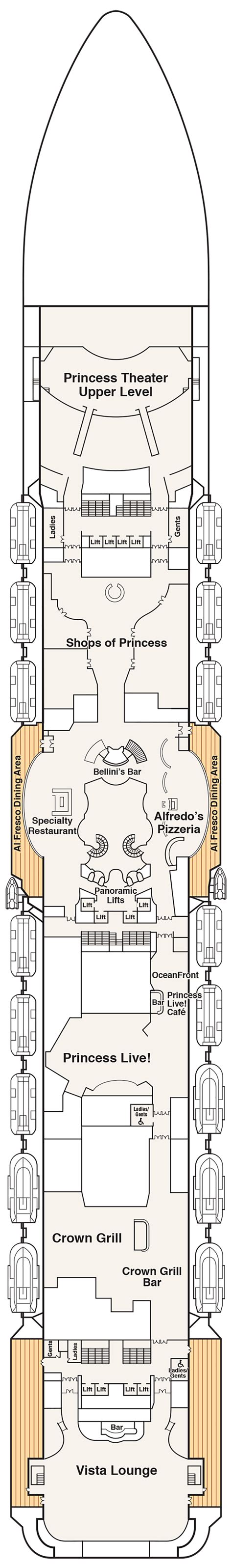 Discovery Princess – Deck Plans - Planet Cruise