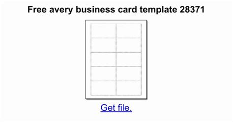 Avery Free Business Card Template avery template business cards new ...