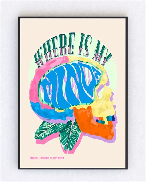 Pixies Where is My Mind Print Original Illustration Lyric - Etsy Canada