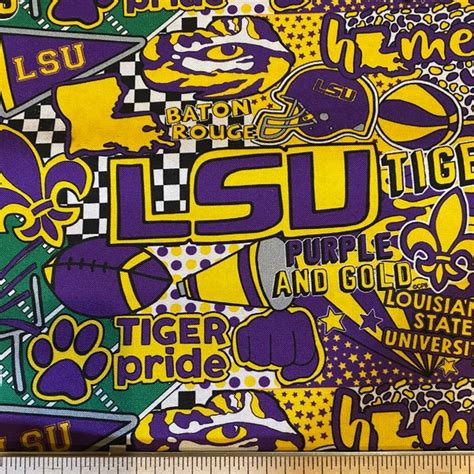 Lsu Fabric - Etsy