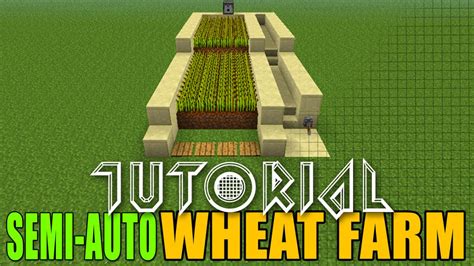 Wheat Farm Semi Automatic 1.3 Minecraft Project