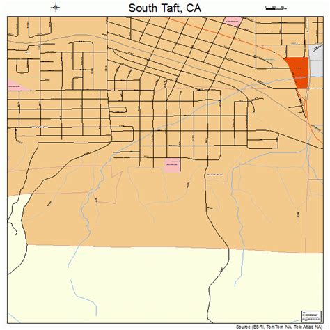 South Taft California Street Map 0673388