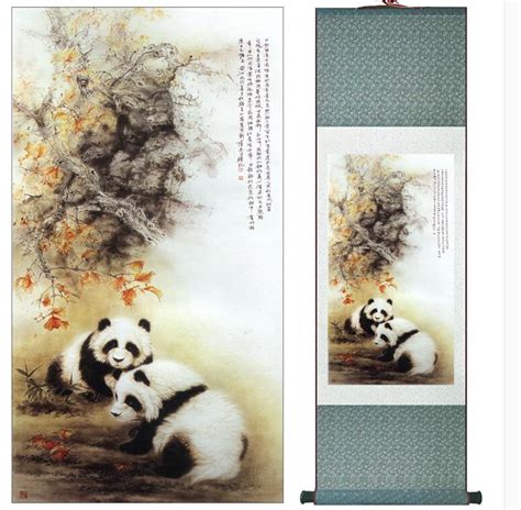 Pandas Super quality traditional Chinese Art Painting Home Office ...