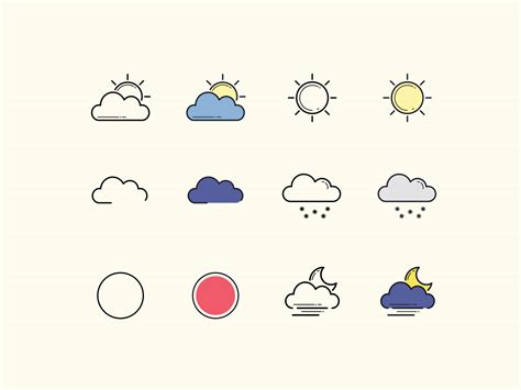 Weather Animated Pictures : Weather Animated Icons Pack Behance Px Eight Rendered Transparent ...