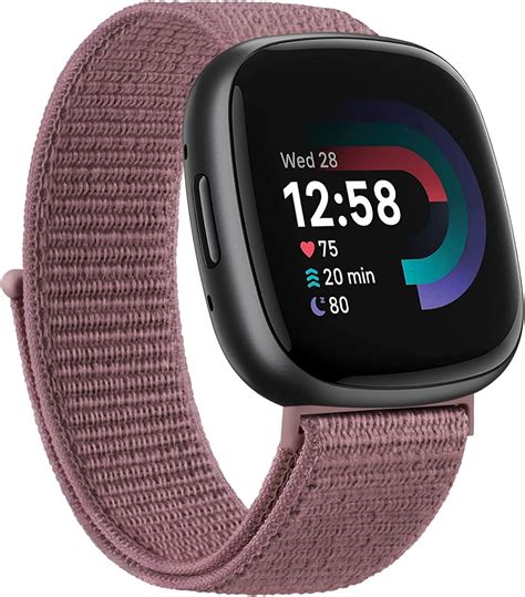 Nylon Bands for Fitbit Versa 4 Bands&Fitbit Versa 3 Bands, Fitbit Sense ...