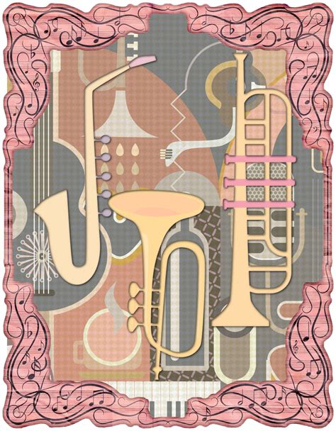 Jazz Horn Contemporary Art Poster Free Stock Photo - Public Domain Pictures