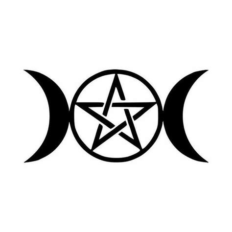 Triple Moon e Pentagrama | Wicca tattoo, Pentagram tattoo, Wiccan tattoos