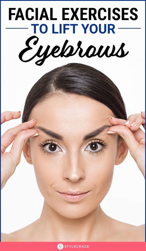 5 Effective Facial Exercises To Lift Your Eyebrows Naturally | Facial ...