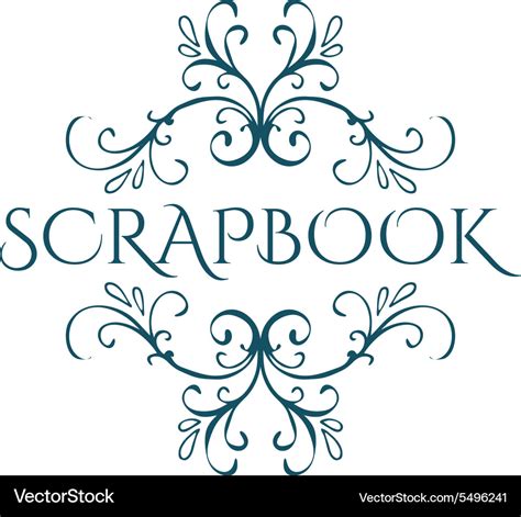 Scrapbook calligraphic vintage design element Vector Image