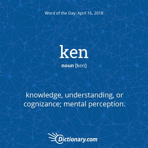 Word of the Day - ken | Dictionary.com