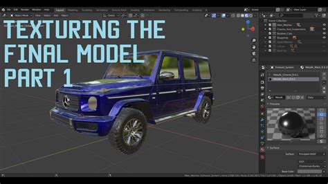 Blender 2.8 Car Modeling Tutorial - Texturing The Car (Part 1) - YouTube