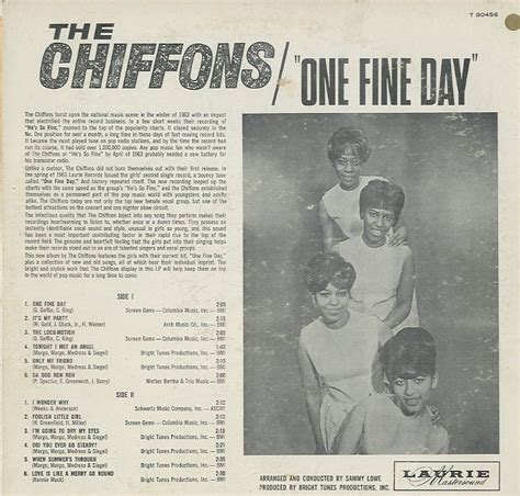 Herberts Oldiesammlung Secondhand LPs The Chiffons - One Fine Day (LP)