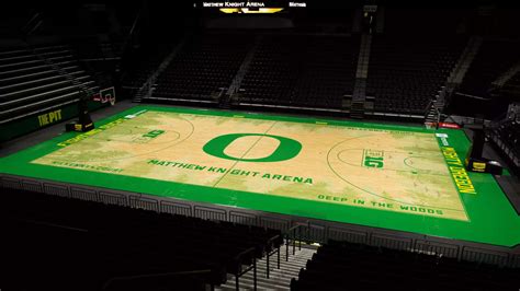 Oregon Reveals New Basketball Court Design