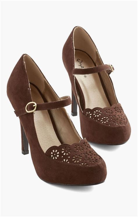 Definitive Drama Heel in Brown | Vintage shoes, Fashion shoes, Cute shoes