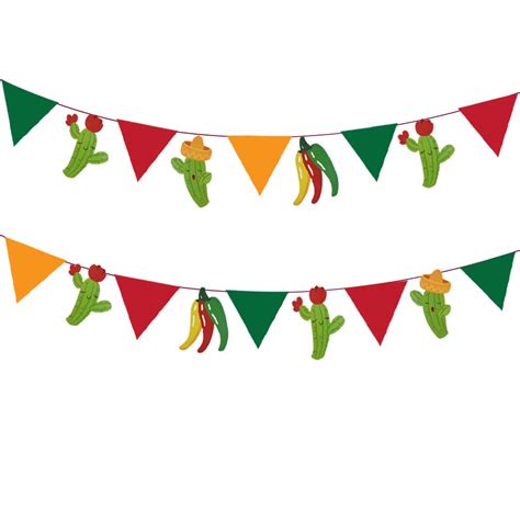 Mexican Banners Clipart