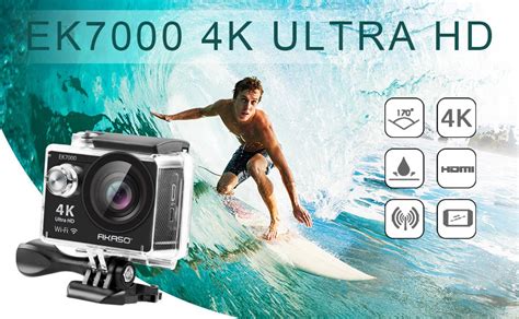 AKASO EK7000 4K Action Camera WIFI Ultra HD Waterproof Sports DV ...