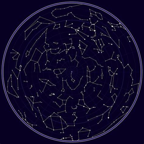 Vector map of southern sky with constellations 641233 Vector Art at Vecteezy