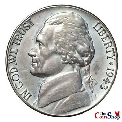 1943-S Silver Jefferson Nickel Grade Average Circulated