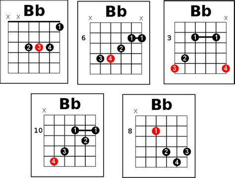 Bb Chord On Guitar - Learn The 12 Ways On How To Play It