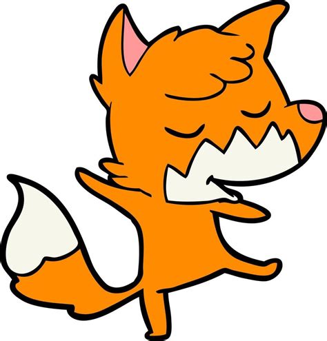 Cartoon friendly fox 13746300 Vector Art at Vecteezy