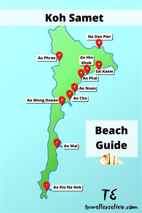 Koh Samet, Thailand Beach Guide & Map | Thailand travel tips, Thailand ...