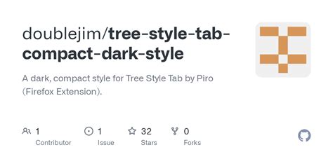 GitHub - doublejim/tree-style-tab-compact-dark-style: A dark, compact ...