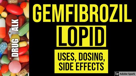 Gemfibrozil (Lopid) - Uses, Dosing, Side Effects - YouTube