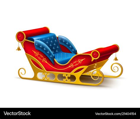 Santa claus christmas holiday sleigh Royalty Free Vector