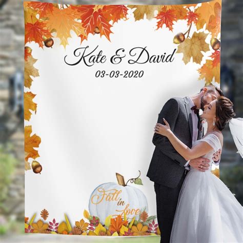 Fall Wedding Decor, Wedding Backdrop for Reception, Fall Wedding Photo ...