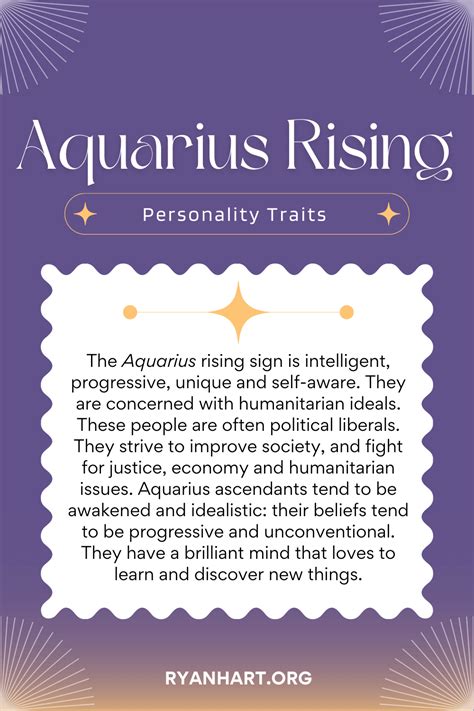 Aquarius Rising Sign and Ascendant Personality Traits | Ryan Hart