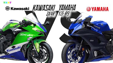 2023 YAMAHA YZF R9 VS KAWASAKI ZX4R | FULL SPECS COMPARISON - YouTube