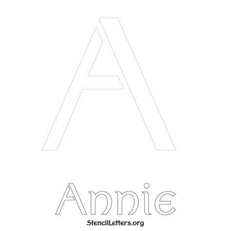 Annie Free Printable Name Stencils with 6 Unique Typography Styles and ...