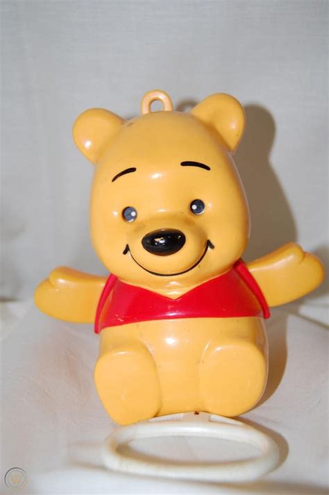 RARE Vintage 70s Winnie the Pooh Musical Motion Pull String Crib Toy ...