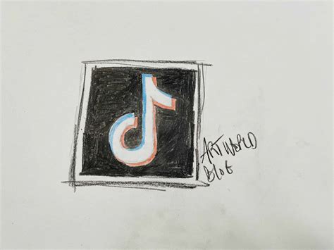 TikTok Icon Aesthetic – How to Draw the TikTok Logo – ART WORLD BLOG