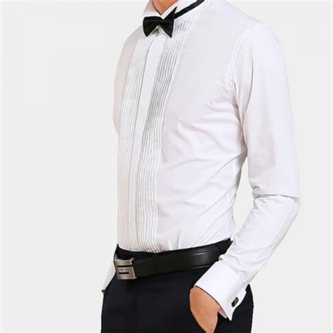 White French Cuff Tuxedo Shirt - Gentleman's Guru