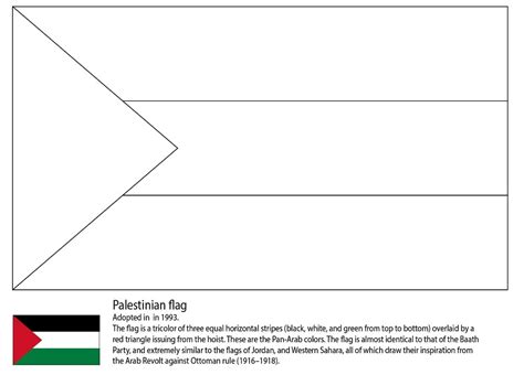 Palestine Flag Coloring Page - Free Printable Coloring Pages for Kids