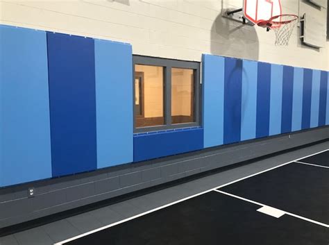 Custom Wood Backed Gym Wall Padding Panels 2' x 6' | AK Athletic Equipment