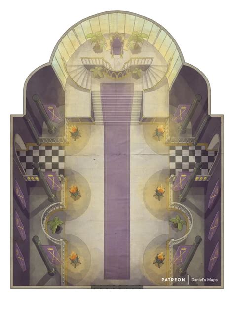 The Throne Room [18x24] : battlemaps Fantasy Concept Art, Fantasy Map, Dnd World Map, Rpg Map ...